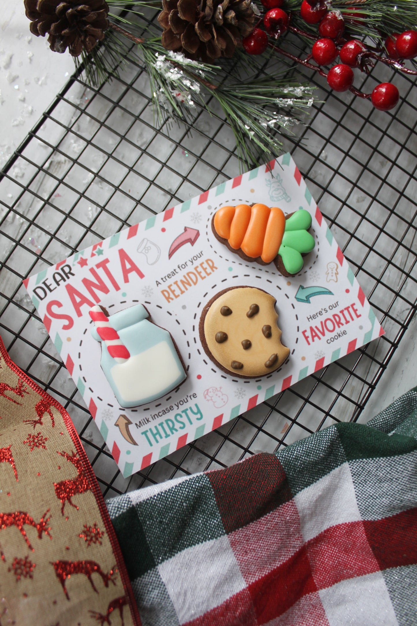 Dear Santa Mini Cookie Card
