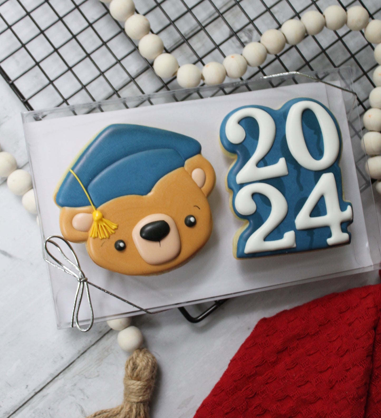 Grad Bear Set of Two (Personalized Colours)