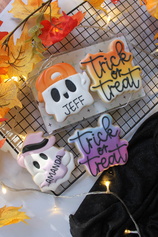 Trick or Treat Ghost Boxed Set of Two